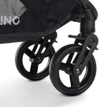 Коляска El Camino X4 ME 1024 Black Lines, черная (25430) - Pampik - 14