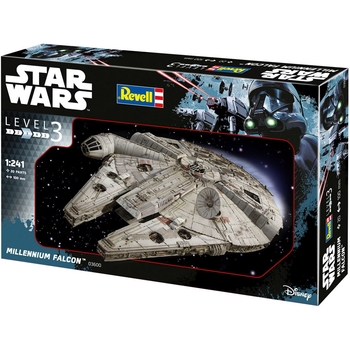 Збірна модель Revell Космічний корабель Millennium Falcon, рівень 3, масштаб 1:241, 20 деталей (RVL-03600) - Pampik