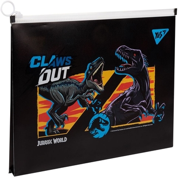 Папка Yes Jurassic World, A4, на молнии (492037) - Pampik