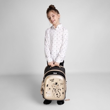 Рюкзак каркасний 1 Вересня S-98 Pussycat, сірий з бежевим (559501) - Pampik - 15