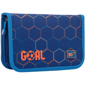Пенал жесткий Yes HP-04 Goal, 13х21х4 см, синий (533074) - Pampik