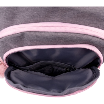 Рюкзак Yes TS-42 Hi panda, серый с розовым (554676) - Pampik - 13