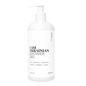 Гель для душу DeLaMark I am Ukrainian з ароматом троянди+грейпфрута+амбра, 500 мл - Pampik