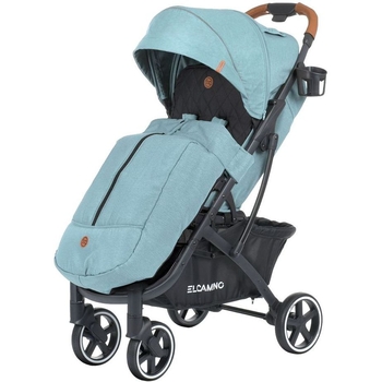 Прогулянкова коляска El Camino Loona ME 1090-1 Arctic Blue, блакитна з чорним (25528) - Pampik - 2