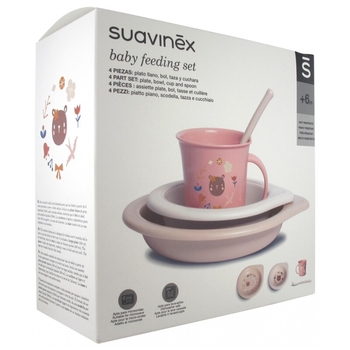 Набір для годування Suavinex Лісові історії, рожевий (306792) - Pampik - 6