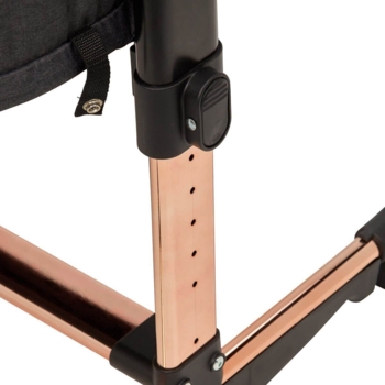 Дитяче ліжечко-гойдалка BabyGO 2 в 1 Vivaldi, чорно-золоте (4654) - Pampik - 3