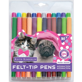 Фломастеры Yes Keith Kimberlin, 24 цвета (650506) - Pampik
