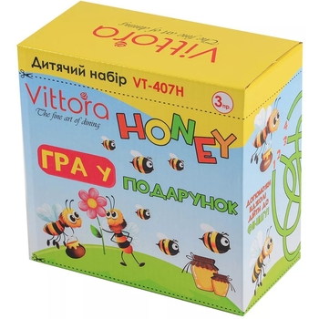 Детский набор посуды Vittora Мед VT-407H 3 предмета.(105760) - Pampik - 2