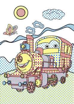 Чарівна водна розмальовка Кристал Бук Поїзди, 8 сторінок (F00024505) - Pampik - 2