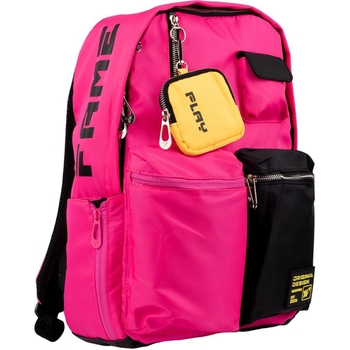 Рюкзак Yes T-126 Fame, черный с малиновым (558925) - Pampik - 2