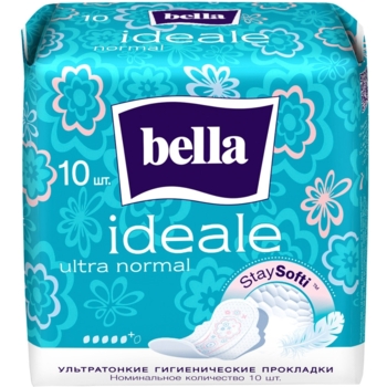 Гігієнічні прокладки Bella Ideale Ultra Normal staysofti 10 шт. (BE-013-RW10-265) - Pampik