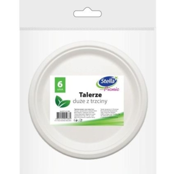 Набір одноразових тарілок Stella Еко, 23 см, 6 шт. - Pampik