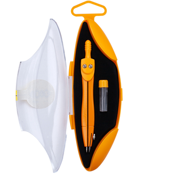 Циркуль ZiBi Kids Line Start Neon в твердому футлярі з запасним грифелем помаранчевий (ZB.5323NS-08) - Pampik - 2