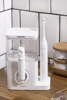 Іригатор стаціонарний Ardesto OI-R600WTB з електричною зубною щіткою білий - Pampik - 10