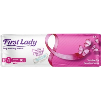 Прокладки гігієнічні First Lady Classic Normal 1 із крильцями, 10 шт. - Pampik