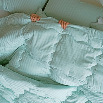 Ковдра бамбукова MirSon Valentino Hand Made №0434, зимова, 110x140 см, блакитна - Pampik - 8