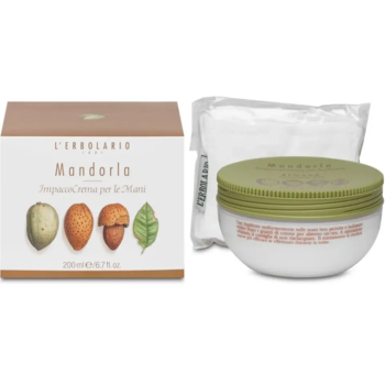 Маска для рук L'Erbolario Impaccocrema per le Mani Mandorla с миндалем 200 мл - Pampik