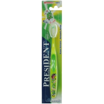 Детская зубная щетка President Kids-Junior, 5-11 лет, зеленая - Pampik