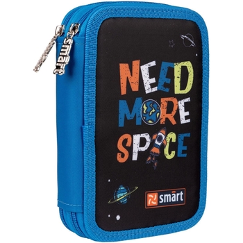 Пенал твердий Smart HP-01 Space, 13х21х4 см, чорний із синім (533286) - Pampik