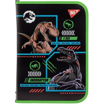 Папка факультативная Yes Jurassic World, FC, на молнии (491977) - Pampik