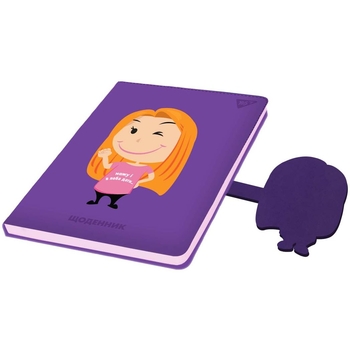 Дневник школьный Yes PU твердый HAHAHA 1 тиснение, печать на фигурном клапане (911479) - Pampik - 2