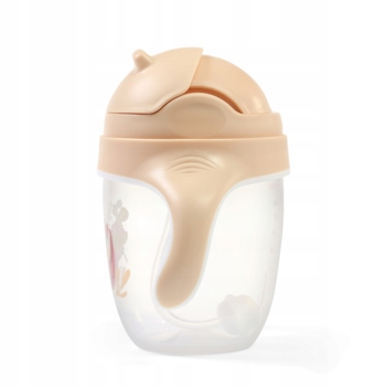 Поилка-непроливайка с отягощенной соломкой и герметичной крышкой BabyOno Ленивец 6+, 240 мл - Pampik - 3