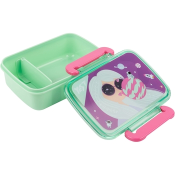 Ланч-бокс Yes Space Girl, 420 мл, зеленый (707753) - Pampik - 2