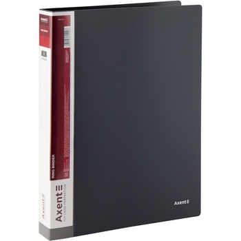 Папка на 4-х кільцях Axent А4 35 мм сіра (1208-03-A) - Pampik