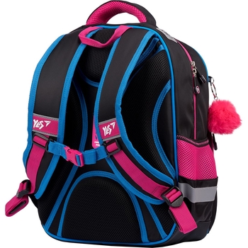 Рюкзак Yes S-40 Barbie, черный с малиновым (558792) - Pampik - 3