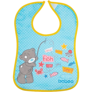 Нагрудник бавовняний Baboo Me to You, 3+ міс., синій (11-101) - Pampik