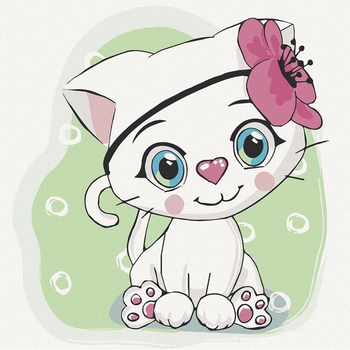 Картина за номерами ArtCraft Киця Белла 30x30 см (15527-AC) - Pampik