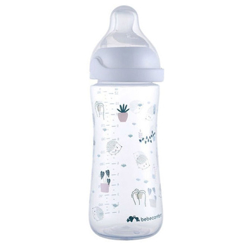 Бутылочка для кормления Bebe Confort Emotion Physio Urban Garden, 360 мл, белая (3102209160) - Pampik