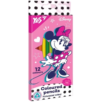 Карандаши цветные Yes Minnie Mouse, 12 цветов (290668) - Pampik