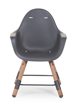 Уценка. Стул для кормления Childhome Evolu 2 с бампером антрацит (CHEVOCHNA) - Pampik - 9