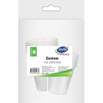 Набір одноразового посуду Stella Будьмо, 6 персон - Pampik