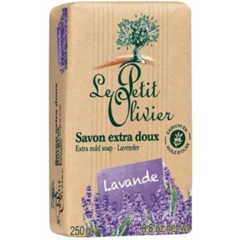 Екстра ніжне мило Le Petit Olivier 100% vegetal oils soap Лаванда, 250 г - Pampik