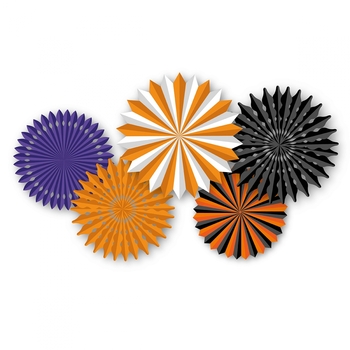 Набір паперових віял Yes! Fun Halloween, 5 шт. (973624) - Pampik