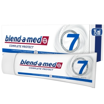 Зубна паста Blend-a-med Complete Protect 7 Кришталева білизна, 75 мл - Pampik
