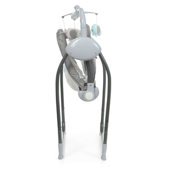 Качели El Camino Teddy ME 1075 Gray Linen Animals, серые (25508) - Pampik - 3