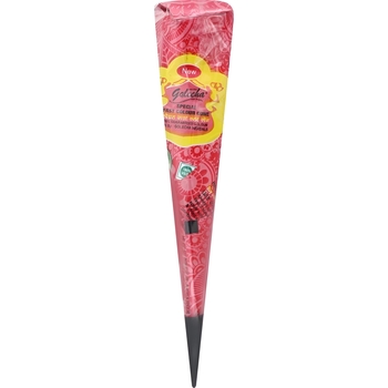 Хна в конусі для розпису тіла Golecha червоний 25 г - Pampik