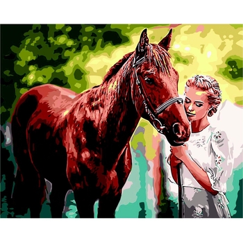 Картина за номерами ZiBi Art Line Справжня дружба 40х50 см (ZB.64265) - Pampik