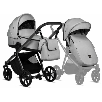 Коляска Tutis Mio Plus Thermo Pearl, универсальная 2 в 1, светло-серая (1352242) - Pampik