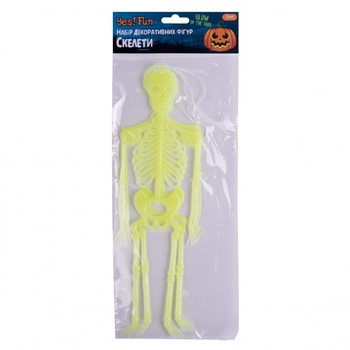 Декор Yes! Fun Хэллоуин Скелет светится в темноте, 34 см (974354) - Pampik - 2