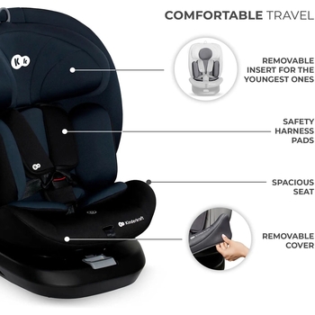 Автокрісло Kinderkraft i-Grow i-Size чорне (00-00305220) - Pampik - 9