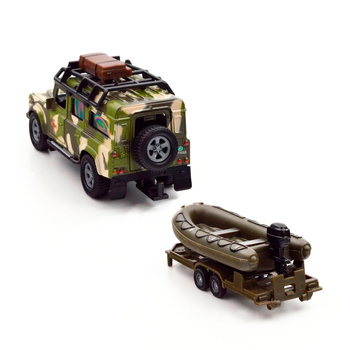 Игровой набор TechnoDrive Land Rover Defender Military с лодкой (520191.270) - Pampik - 7
