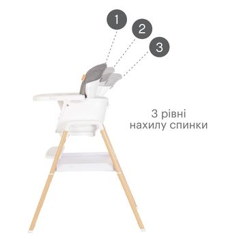 Стільчик для годування Tutti Bambini Nova, білий (611010/3511) - Pampik - 2