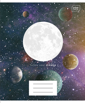 Набір учнівських зошитів Interdruk Premium Galaxy, лінія, А5+, 96 аркушів, 2 шт. (339546-2А) - Pampik - 2