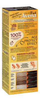 Стойкая крем-краска для волос Avena Rich Color черный шоколад 142, 138 мл - Pampik - 3