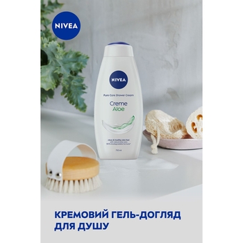 Гель-догляд для душу Nivea Крем та алое, 750 мл - Pampik - 2