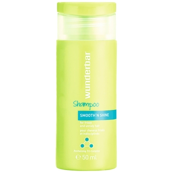 Шампунь Wunderbar Smooth&Shine, для жестких и вьющихся волос, 50 мл - Pampik